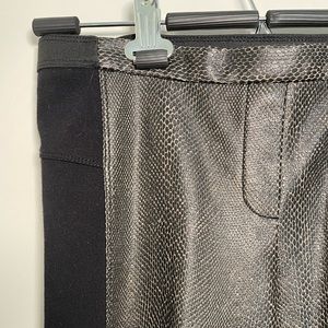 BCBGMaxazria Printed Leather Pant - Size: S